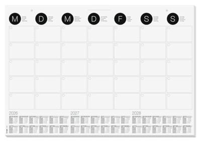 Sigel H6550 Bureau onderlegger Papier Maandkalender (b x h) 59.5 cm x 41 cm 2026, 2027, 2028 12 vellen Sigel H6550 Bureau onderlegger Papier Maandkalender (b x h) 59.5 cm x 41 cm 2026, 2027, 2028 12 vellen