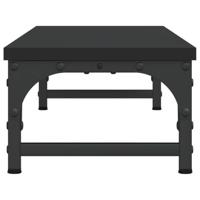 VidaXL Monitorstandaard 85x23x15,5 cm bewerkt hout zwart - thumbnail