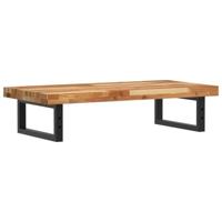 Badkamer wandschap staal en massief acaciahout - thumbnail