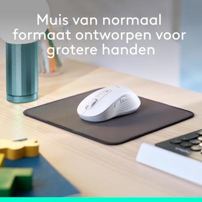 Logitech Signature M650 L Muis Radiografisch, Bluetooth Maat: L Optisch Wit 5 Toetsen 4000 dpi Logitech Signature M650 L Muis Radiografisch, Bluetooth Maat: L Optisch Wit 5 Toetsen 4000 dpi
