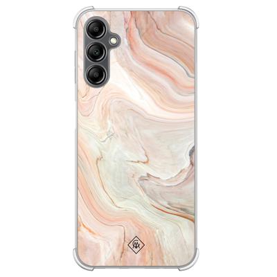 Samsung Galaxy A14 shockproof hoesje - Marmer waves