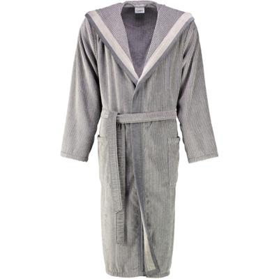 Cawö Cawö Heren Badjas met Capuchon 5841 Stein 56