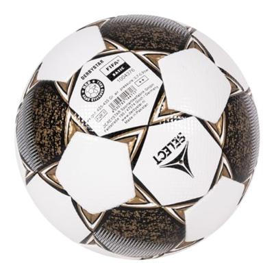Derbystar Classic TT II Voetbal 4 x 3 Vlakken Maat 5 Wit Goud Zwart - thumbnail