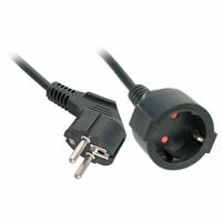 LINDY 30245 Stroom Verlengkabel Zwart 5 m H05VV-F 3G 1,5 mm² - thumbnail
