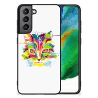 Samsung Galaxy S21FE Hoesje Cat Color - thumbnail
