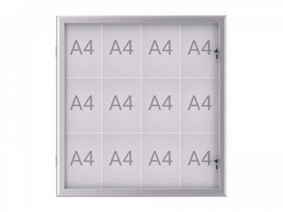 Buiten- binnenvitrine wand MAULexcite whiteboard 4xA4 met slot Buiten- binnenvitrine wand MAULexcite whiteboard 4xA4 met slot