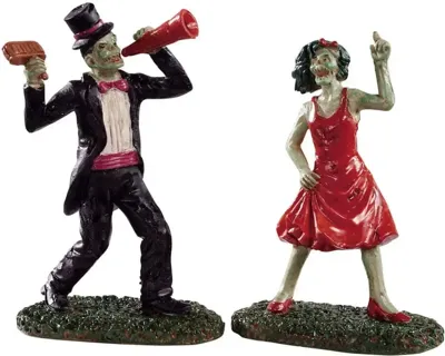 Lemax the dancing dead, set of 2 halloween figuur Spooky Town 2019