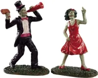 Lemax the dancing dead, set of 2 halloween figuur Spooky Town 2019 - thumbnail