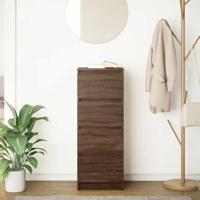 Dressoir 37,5x35x99 cm spaanplaat bruin eikenkleurig - thumbnail