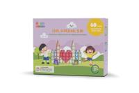 Gladi Magnetisch Speelgoed - Pastel - Magnetic Tiles - 60 stuks - thumbnail