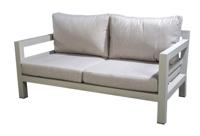 Midori sofa 2 seater aluminium salix/flax beige AW Yoi - Yoi - thumbnail