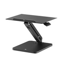 Maclean bureaustandaard voor monitor of laptop, gasveer, voor staand en zittend gebruik, zwart, MC-493 - thumbnail