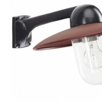 KS Verlichting Industrie stallampFabrique zwart met retro bruin - 1189RD - thumbnail