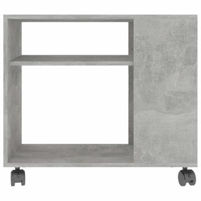 VidaXL Bijzettafel 70x35x60,5 cm bewerkt hout betongrijs VidaXL Bijzettafel 70x35x60,5 cm bewerkt hout betongrijs