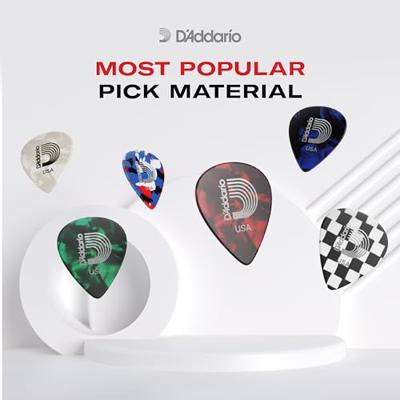 D&apos;Addario 1CRB4-10 Rainbow celluloid plectra 10 pack medium