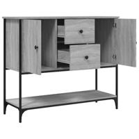 Dressoir 100x36x85 cm bewerkt hout grijs sonoma - thumbnail