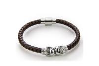 Monomen Men&apos;s Genuine Nappa Leather Bracelet MM10827SO - thumbnail