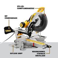 DeWALT DWS780-QS afkort- en verstekzaag 305mm met XPS indicator - thumbnail