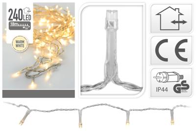 Kerstverlichting 240 LED 18m WW Trnsp