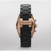 Emporio Armani Rose Goud Zwart Chronograph 38mm | AR5906 - thumbnail