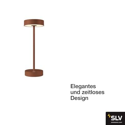 SLV Buiten tafellampVinolina roest - oplaadbaar - 1007361