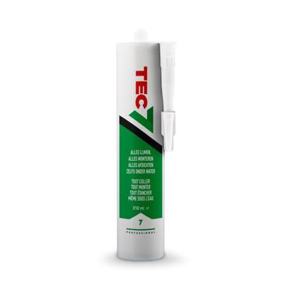 Tec7 patroon universele lijmkit 310ml wit - 535206000