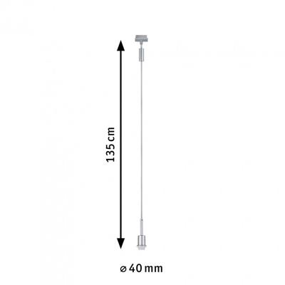 Paulmann Deco Pendel Hanglamp URail E14 Chroom (mat)