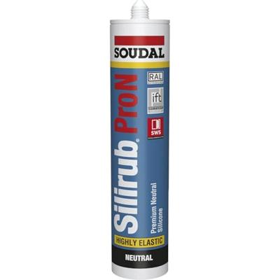 Soudal Silirub PRO N | Premium Siliconenkit | 300 ml | Grijs - 117150