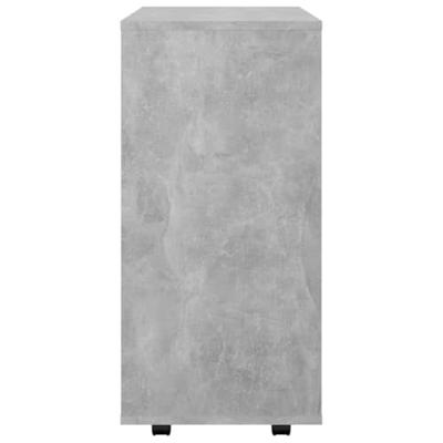 Kast verrijdbaar 60x35x75 cm spaanplaat betongrijs Kast verrijdbaar 60x35x75 cm spaanplaat betongrijs
