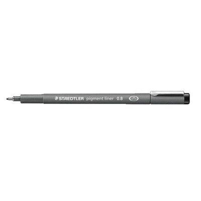 Fineliner Staedtler Pigment 308 zwart 0.8mm | 10 stuks