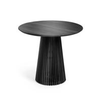 Kave Home Ronde Eettafel 'Jeanette' Mindihout, 90cm, kleur Zwart - thumbnail