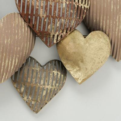 Wanddecoratie harten van metaal Wanddecoratie harten van metaal