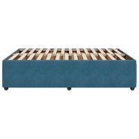 Bedframe fluweel blauw 160x200 cm - thumbnail