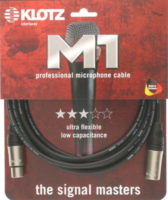Klotz M1K1FM0100 XLR 3P - XLR 3P microfoonkabel 1 meter Klotz M1K1FM0100 XLR 3P - XLR 3P microfoonkabel 1 meter