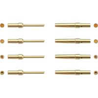 HARTING 09670008576 09 67 000 8576 Male connector AWG (min.): 24 AWG (max.): 20 Verguld 1 stuk(s) Piece - thumbnail