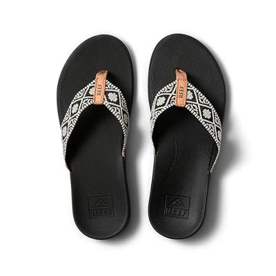 Reef Ortho Woven dames slipper zwart-37.5