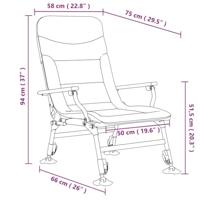 Visstoel met armleuning inklapbaar camouflage - thumbnail