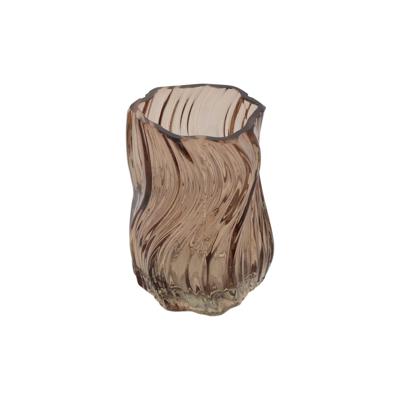 Theelicht Esli bruin Ø8xH10,5cm