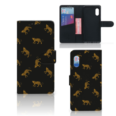 Telefoonhoesje | Met pasjeshouder | voor Samsung Xcover Pro Leopards