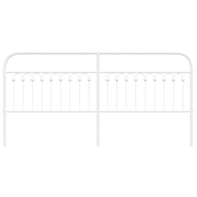 Hoofdbord 200 cm metaal wit Hoofdbord 200 cm metaal wit