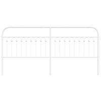 Hoofdbord 200 cm metaal wit - thumbnail