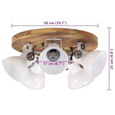 VidaXL Plafondlamp 25 w e27 50x50x25 cm wit