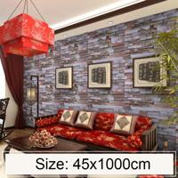 Mica baksteen creatieve 3D steen baksteen decoratie behang Stickers slaapkamer woonkamer muur waterdicht Wallpaper Roll grootte: 45 * 1000cm - thumbnail