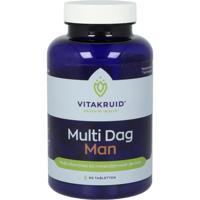 Vitakruid Multi Dag Man 100% Vegan Tabletten - thumbnail