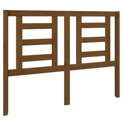 Hoofdbord 126x4x100 cm massief grenenhout honingbruin