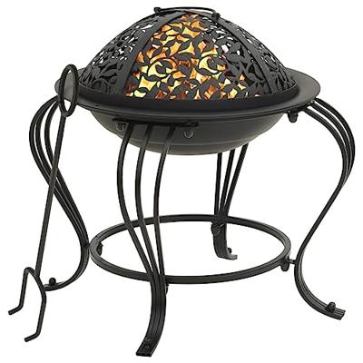 VidaXL Vuurplaats met pook 49 cm staal