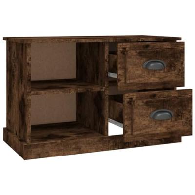Tv-meubel 73x35,5x47,5 cm bewerkt hout gerookt eikenkleurig