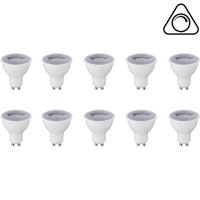 LED Spot 10 Pack - GU10 Fitting - Dimbaar - 6W - Helder/Koud Wit 6400K - thumbnail