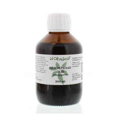 Cruydhof Hennepzaadolie koudgeperst 200 Milliliter
