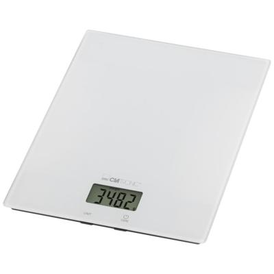 Clatronic KW 3820 Keukenweegschaal Digitaal Digitaal Weegbereik (max.)=5000 g Wit 210 x 180 x 20